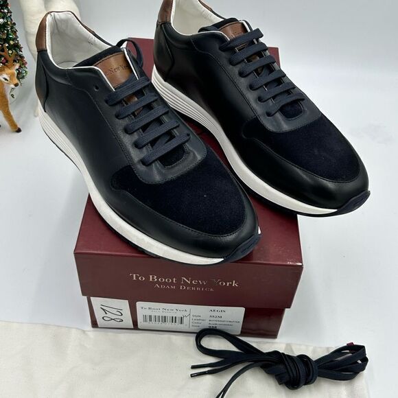 Men’s To Boot New York leather/Suede  sneakers size 9, made in Italy - Picture 1 of 10
